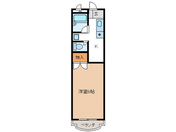 前平公園駅 徒歩15分 2階の物件間取画像